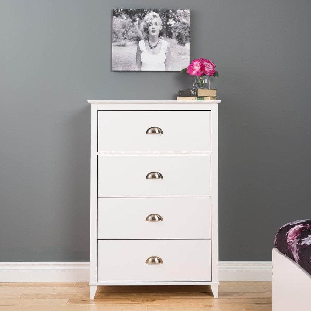 Modubox Drawer Chest Yaletown 4-Drawer Chest in White