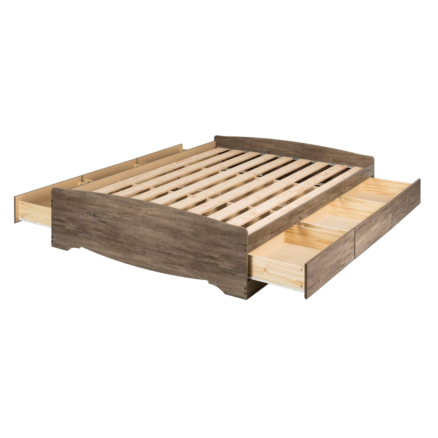 Pending - Modubox Platform Bed Mate's Platform Storage Bed with 6 Drawers in Drifted Grey - Available in 2 Sizes