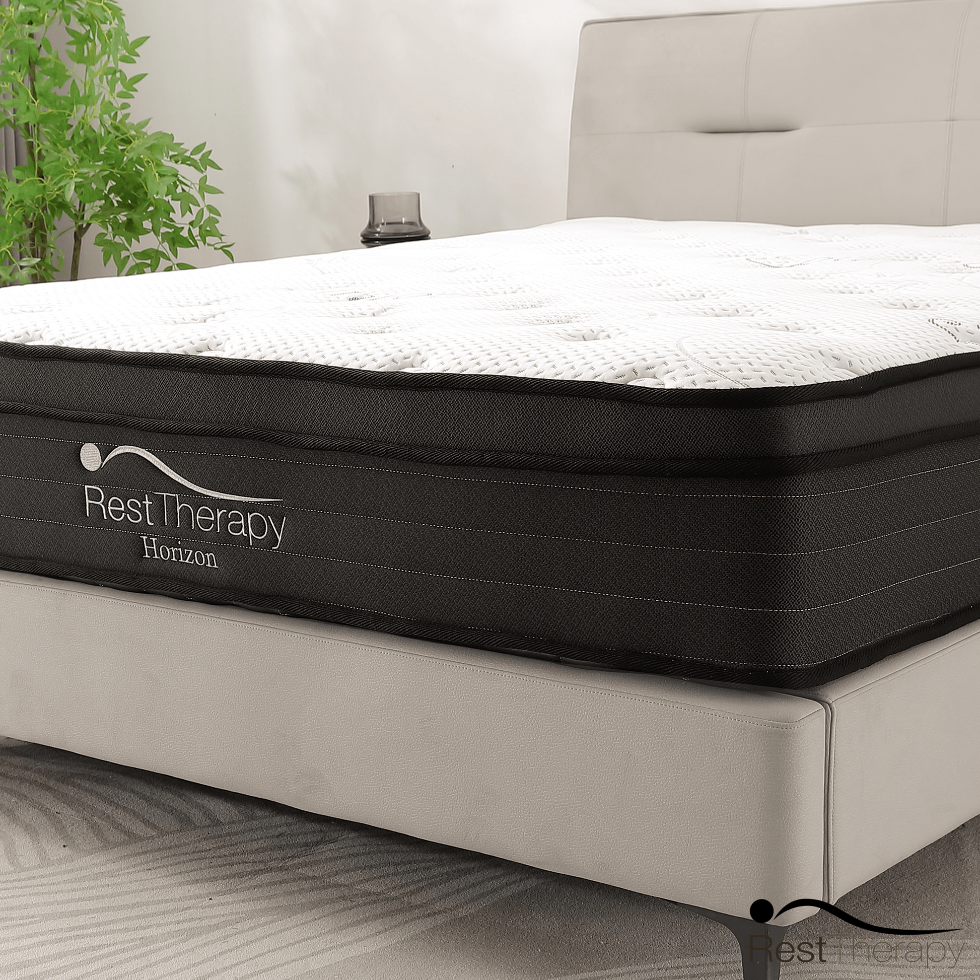 Rest Therapy Mattress 12 Inch Horizon Bamboo Pocket Coil Mattress - Available in 3 Sizes