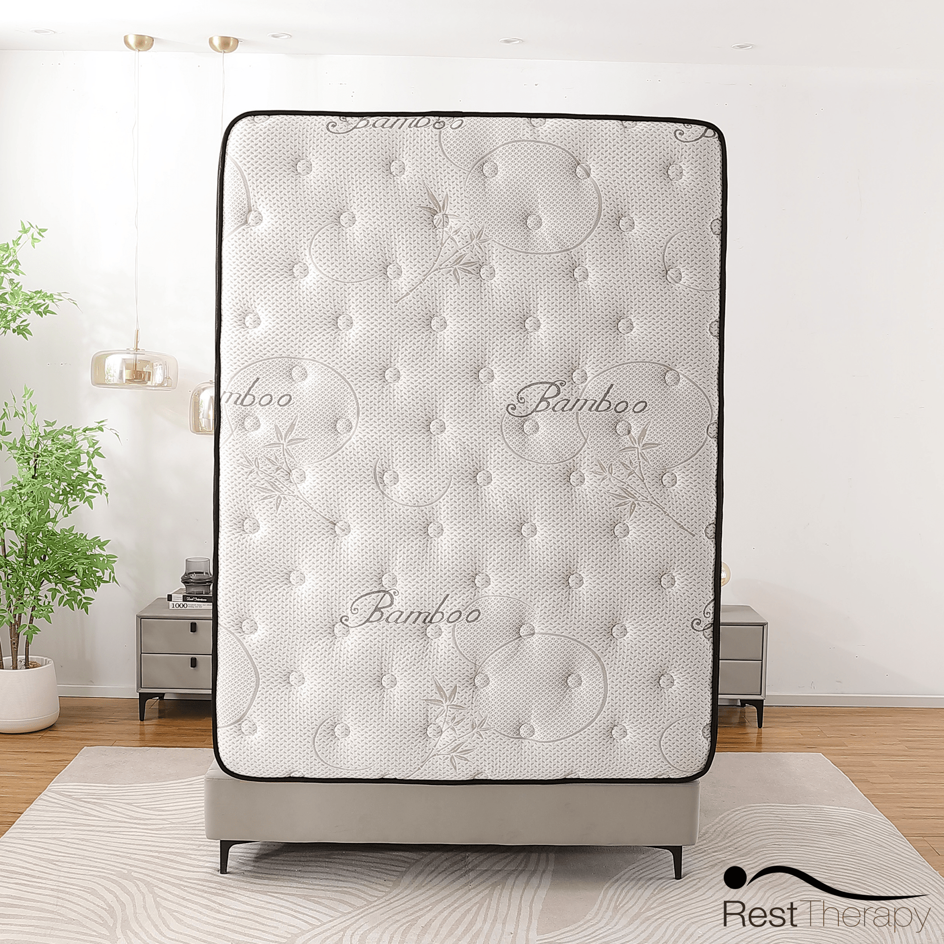 Rest Therapy Mattress 12 Inch Horizon Bamboo Pocket Coil Mattress - Available in 3 Sizes