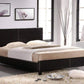 Mirabel White Faux Leather Queen Size Platform Bed