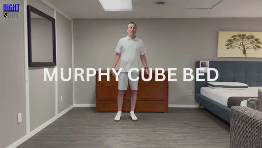Murphy Cube Cabinet Bed with Queen Size Gel Memory Foam Mattress - Available in 6 Colours