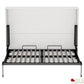 True Contemporary Murphy Wall Bed Heidi II White Horizontal Murphy Wall Pull Down Bed - Available in 3 Sizes