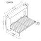 True Contemporary Murphy Wall Bed Heidi II White Horizontal Murphy Wall Pull Down Bed - Available in 3 Sizes