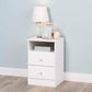 Modubox Crystal White Astrid 2-Drawer Nightstand - Multiple Options Available