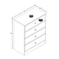 Modubox Drawer Chest Astrid 4-Drawer Dresser - Multiple Options Available