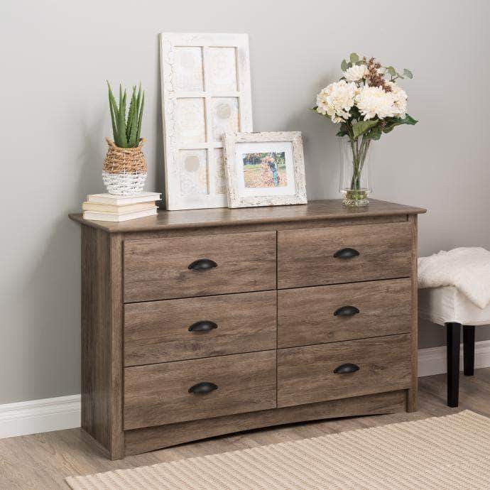 Modubox Drifted Grey Sonoma Children’s 6 Drawer Dresser - Multiple Options Available