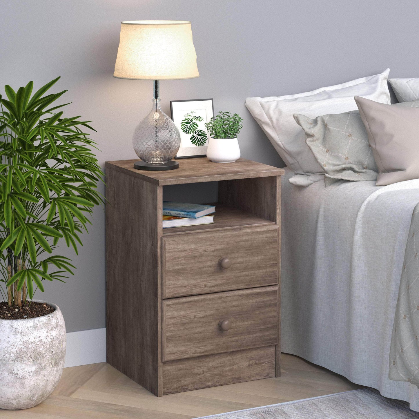 Modubox Nightstand Astrid 2-Drawer Nightstand - Multiple Options Available