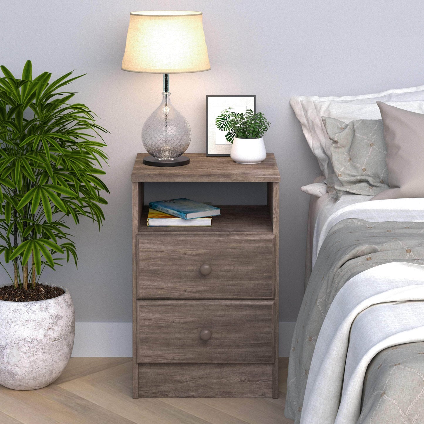 Modubox Nightstand Astrid 2-Drawer Nightstand - Multiple Options Available