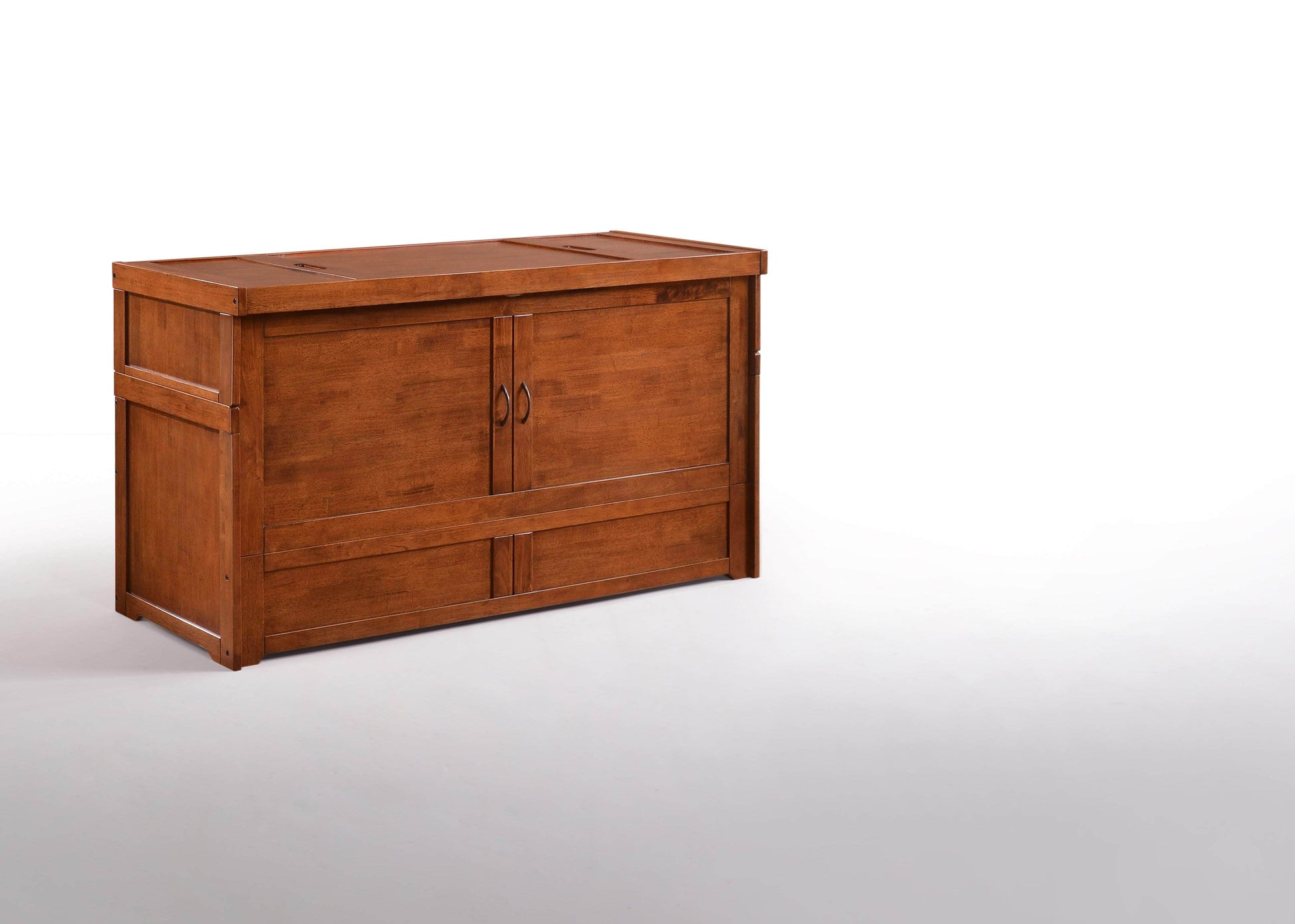 Night and Day Murphy Bed Murphy Cube Cabinet Bed with Queen Size Gel Memory Foam Mattress - Available in 4 Colours