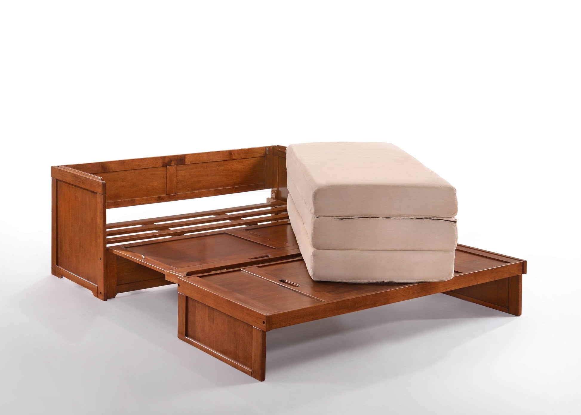 Night and Day Murphy Bed Murphy Cube Cabinet Bed with Queen Size Gel Memory Foam Mattress - Available in 4 Colours