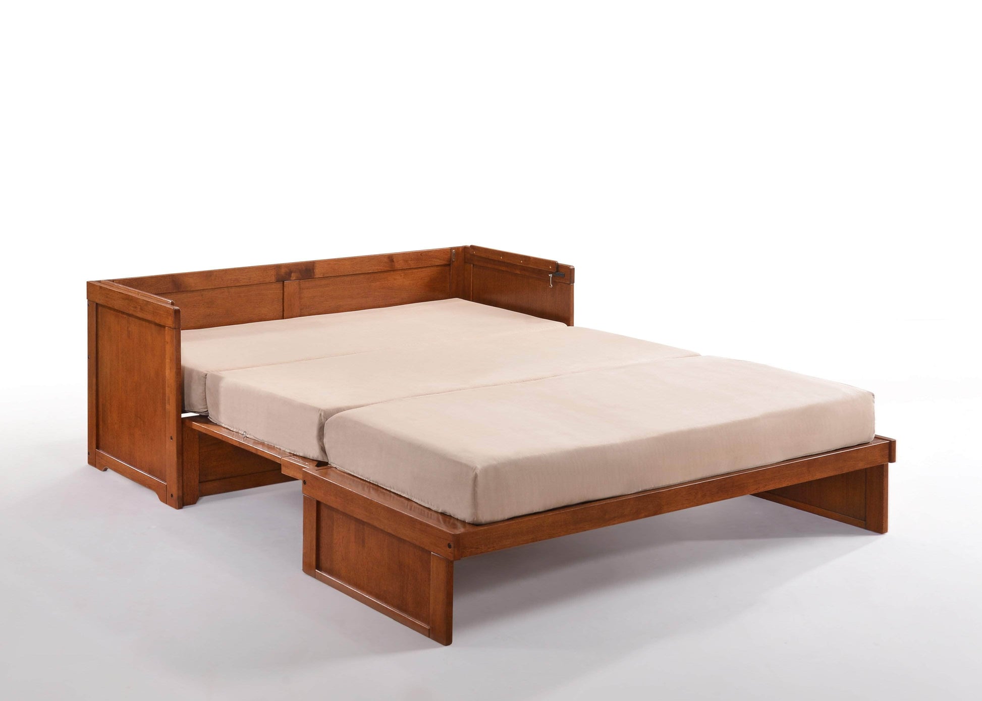 Night and Day Murphy Bed Murphy Cube Cabinet Bed with Queen Size Gel Memory Foam Mattress - Available in 4 Colours