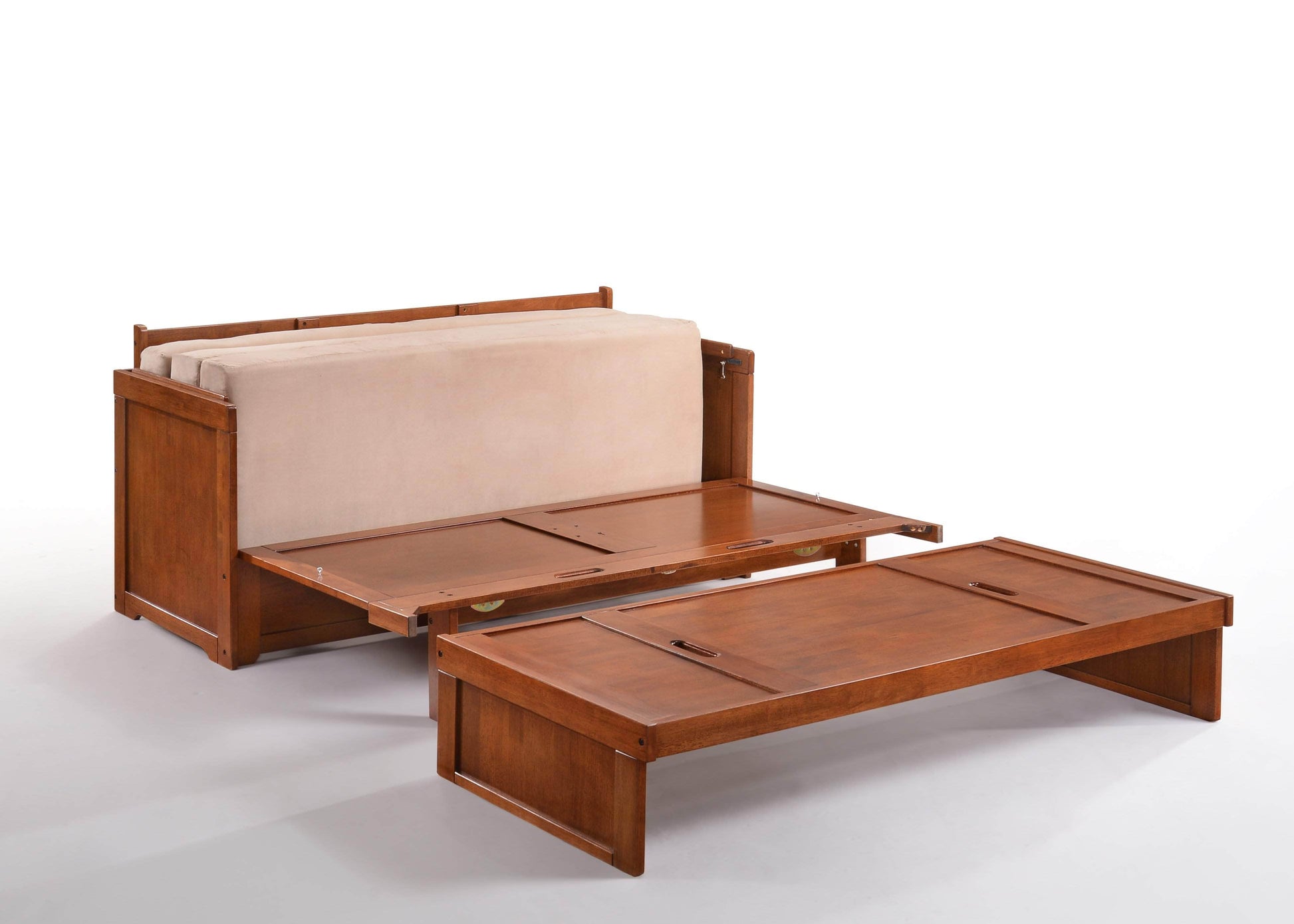 Night and Day Murphy Bed Murphy Cube Cabinet Bed with Queen Size Gel Memory Foam Mattress - Available in 4 Colours