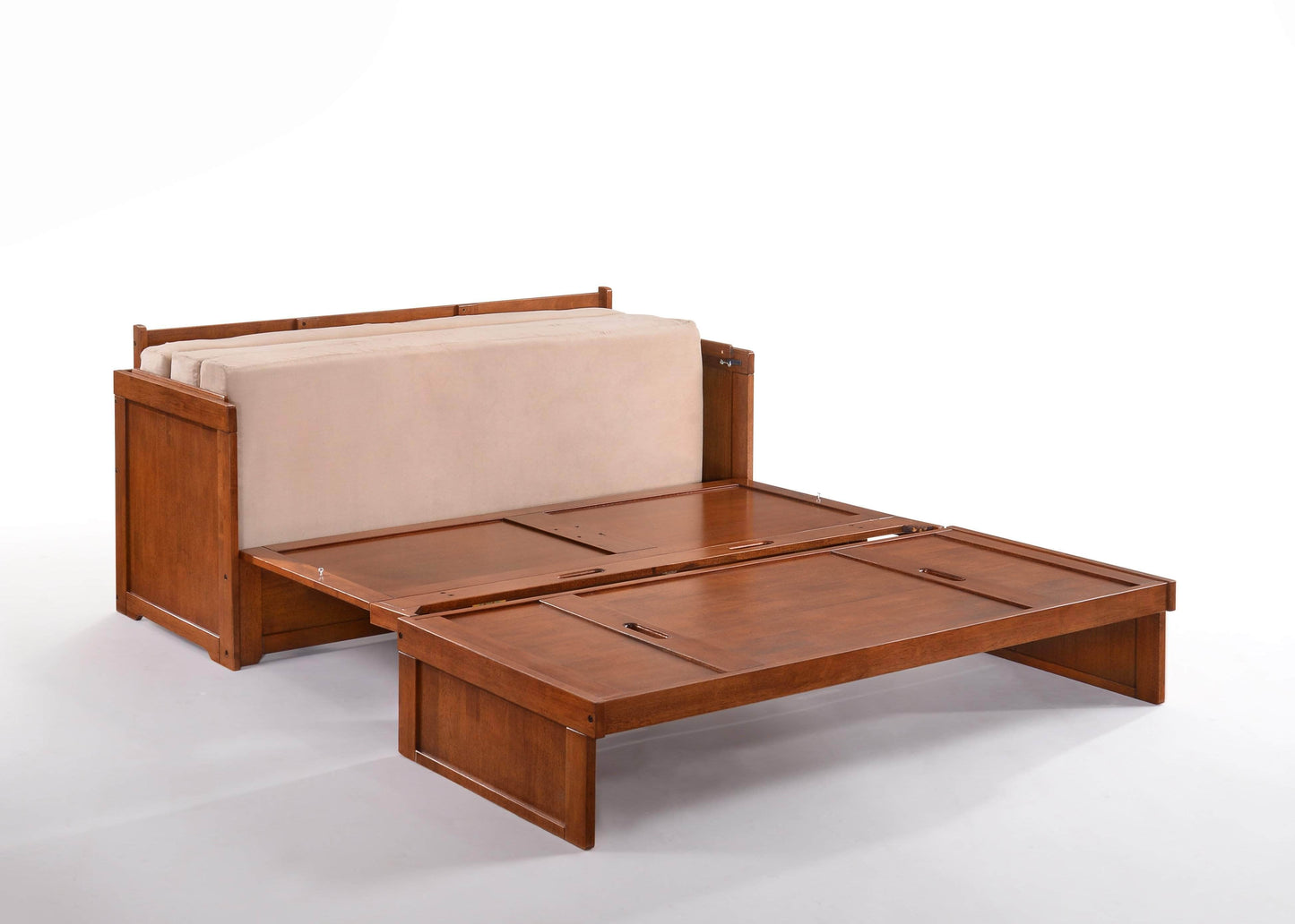 Night and Day Murphy Bed Murphy Cube Cabinet Bed with Queen Size Gel Memory Foam Mattress - Available in 4 Colours