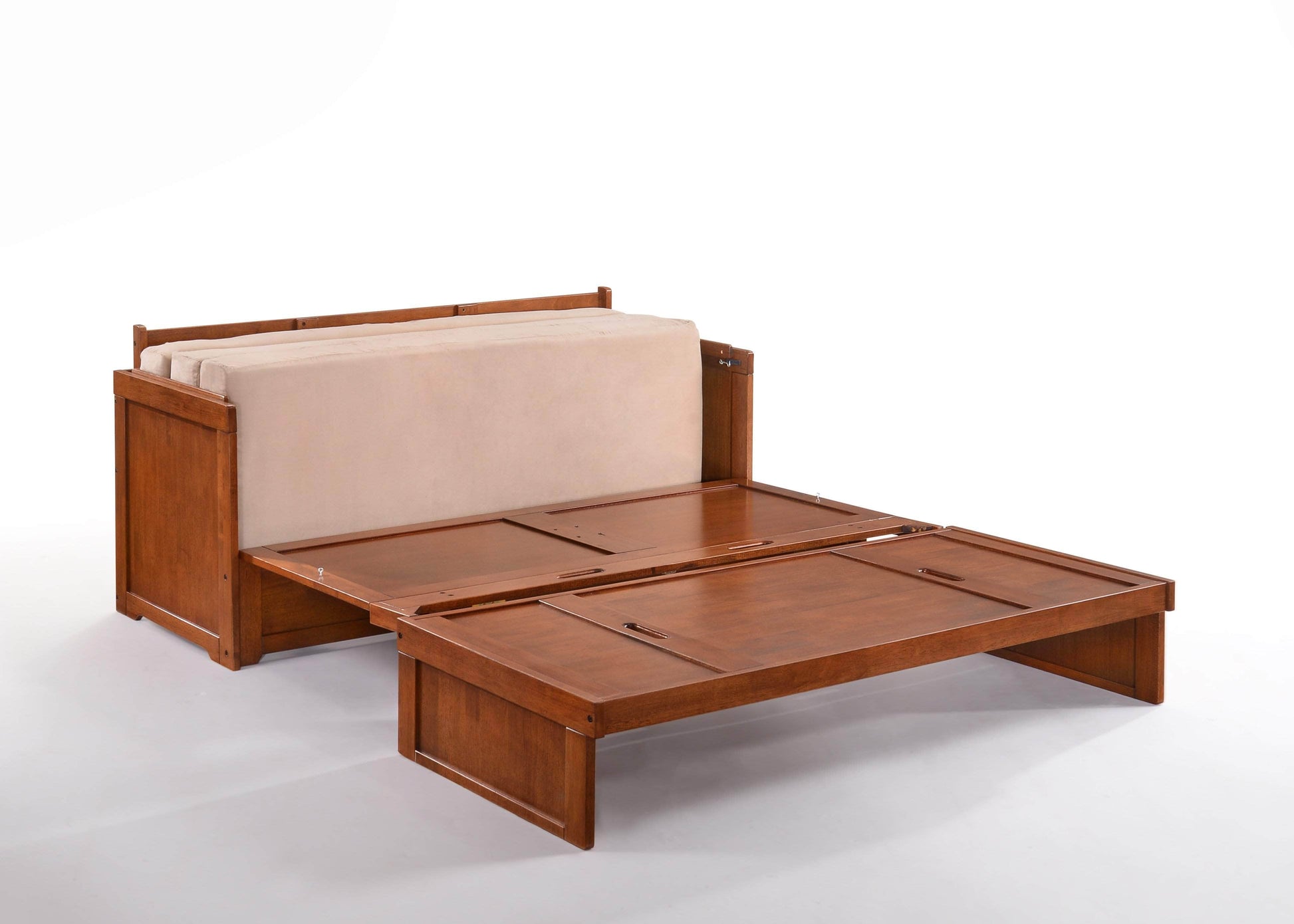 Night and Day Murphy Bed Murphy Cube Cabinet Bed with Queen Size Gel Memory Foam Mattress - Available in 4 Colours