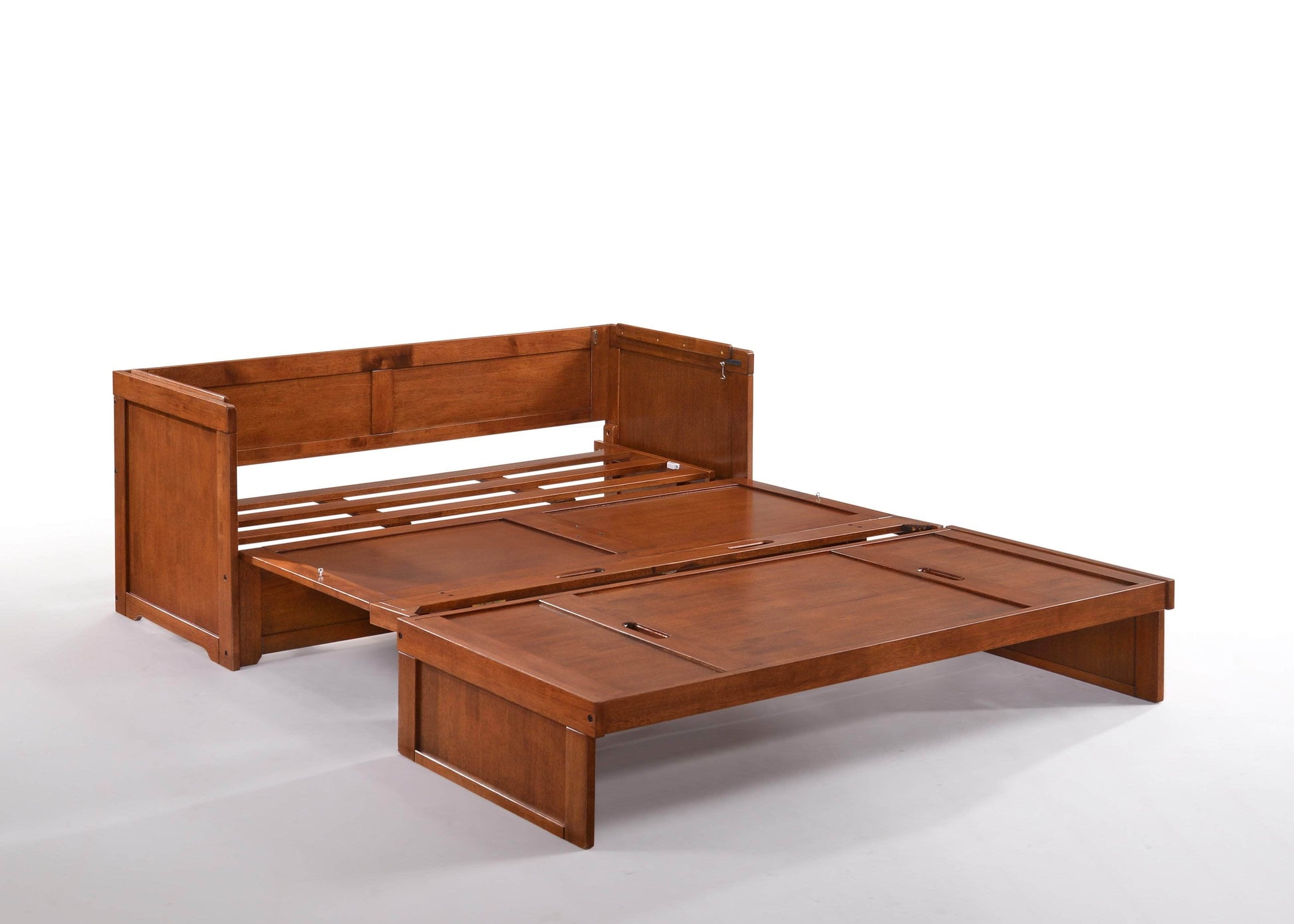 Night and Day Murphy Bed Murphy Cube Cabinet Bed with Queen Size Gel Memory Foam Mattress - Available in 4 Colours