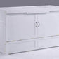 Night and Day Murphy Bed White Murphy Cube Cabinet Bed Only - No Mattress - Available in 4 Colours