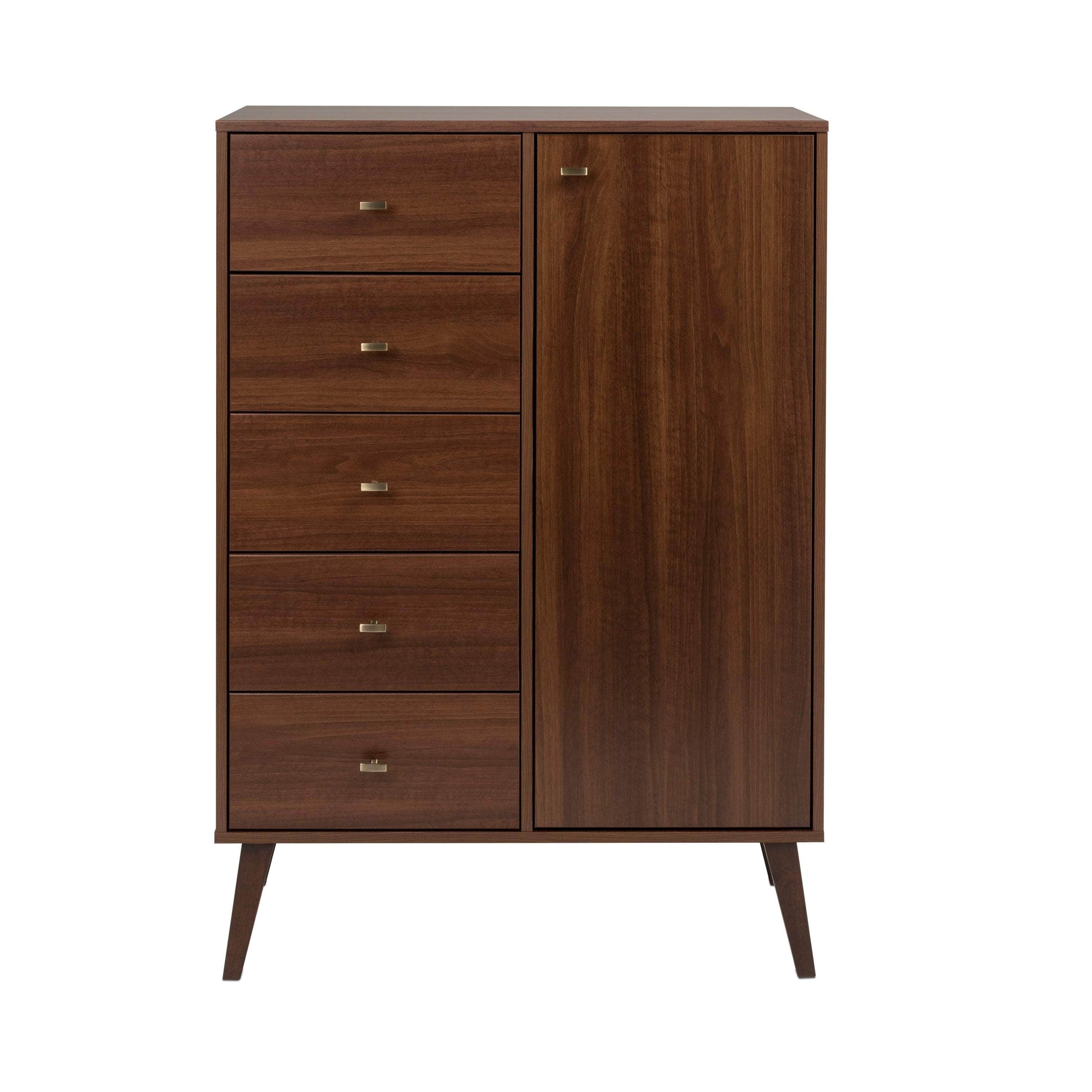Pending - Modubox Chest Cherry Milo 5-drawer Chest with Door - Available in 4 Colours
