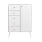 Pending - Modubox Chest White Milo 5-drawer Chest with Door - Available in 4 Colours