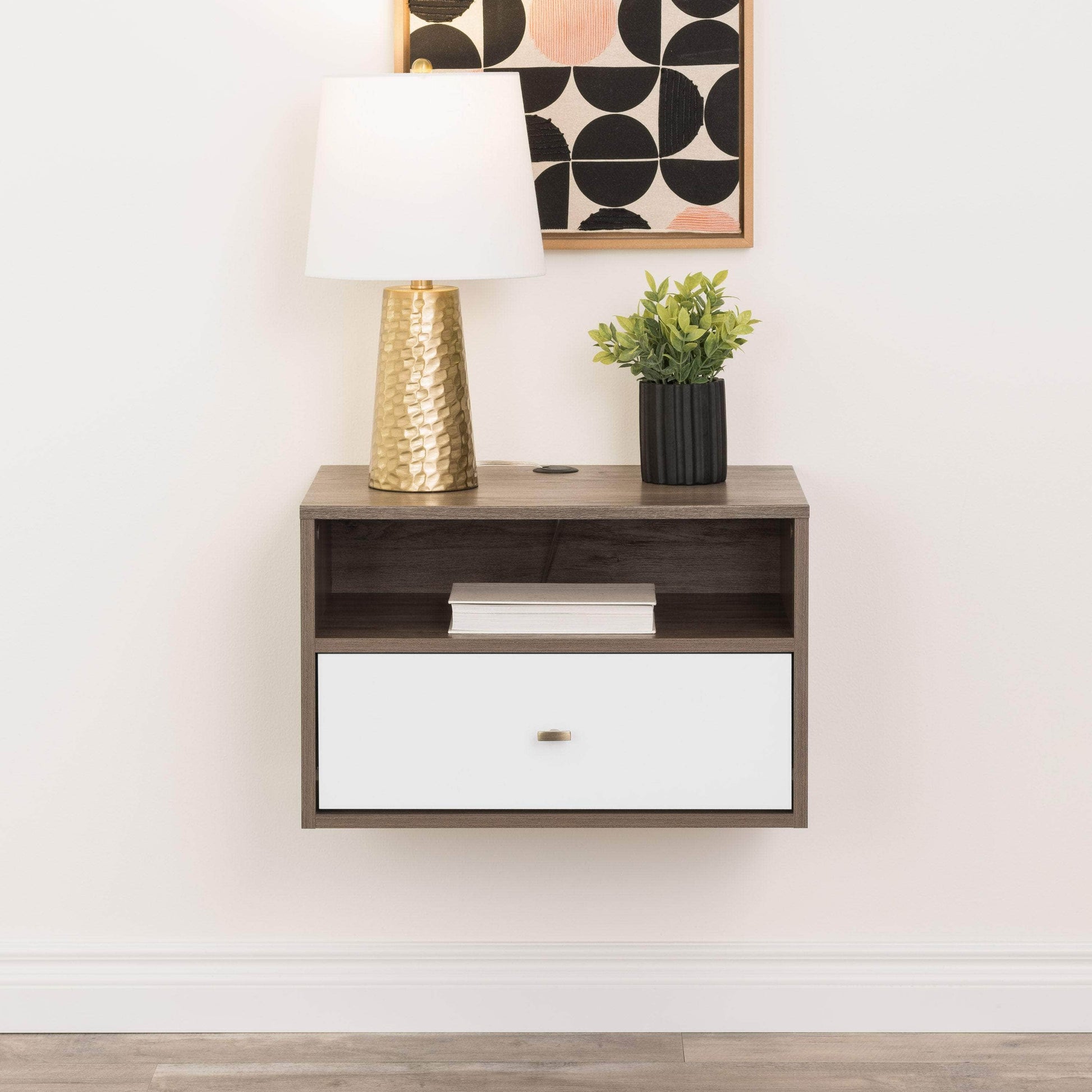 Pending - Modubox Nightstands Floating Nightstand With Open Shelf - Available in 4 Colours