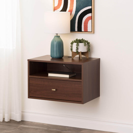 Pending - Modubox Nightstands Floating Nightstand With Open Shelf - Available in 4 Colours