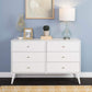 Pending - Modubox White Milo Mid Century Modern 6-drawer Dresser - Multiple Colours Available