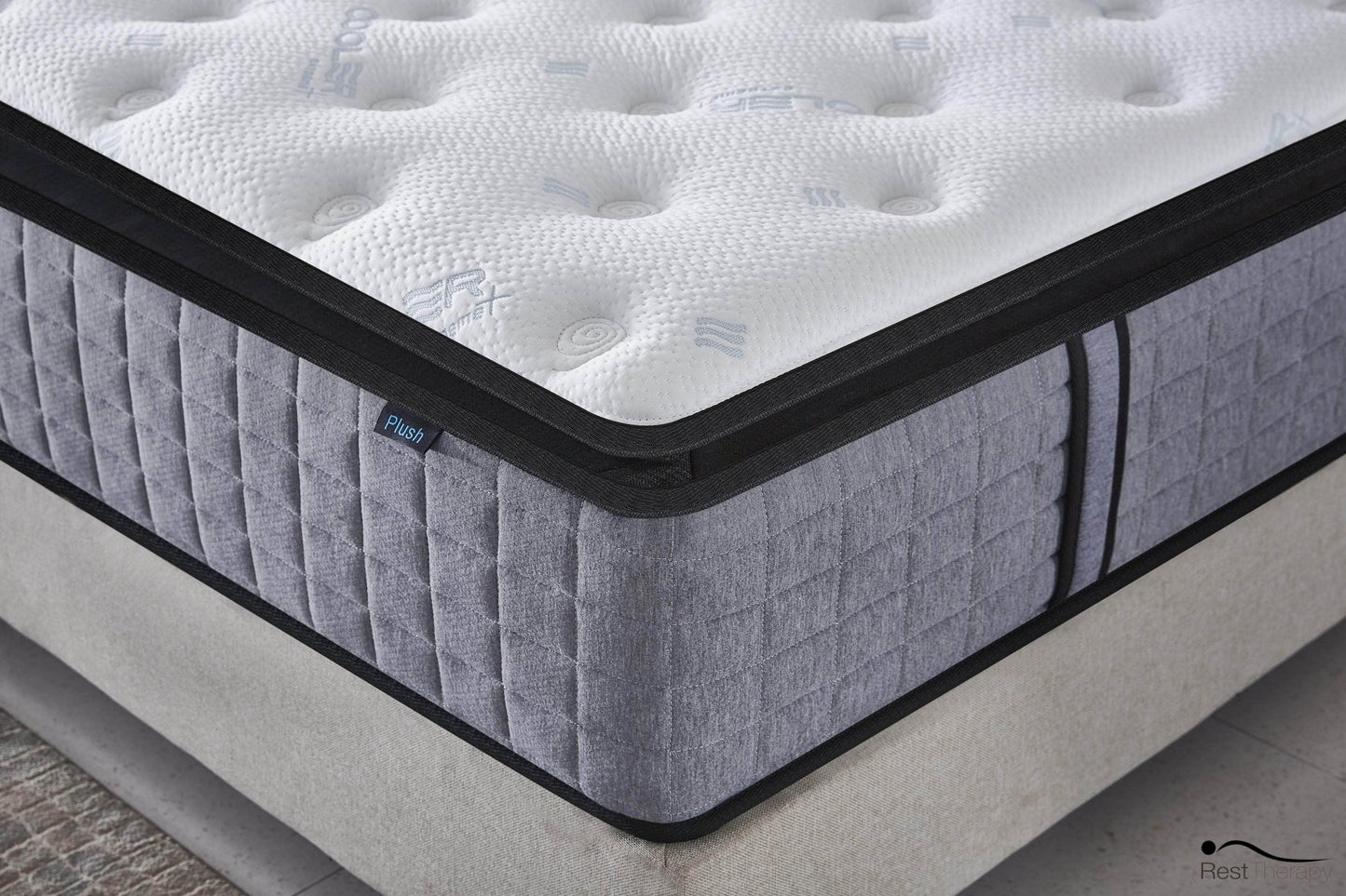 Pending - Rest Therapy 14 Inch Euphoria Cooling Pillow Top Plush Hybrid Pocket Coil Mattress with Cool Gel Memory Foam - Available in 2 Sizes