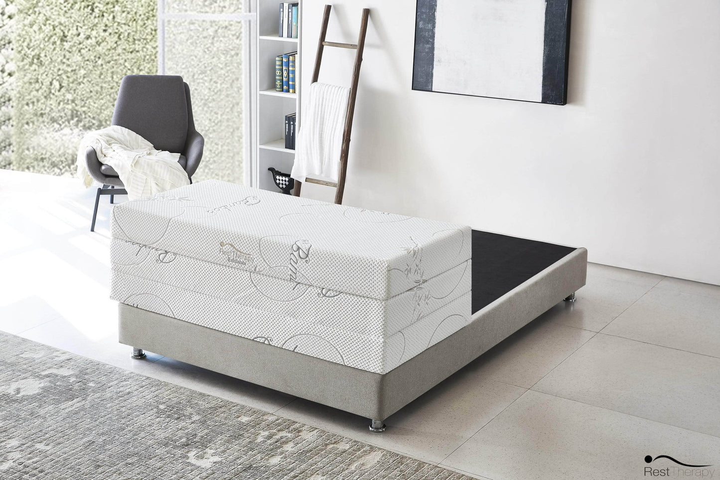 Pending - Rest Therapy 6 Inch Exhilarate Tri Fold Bamboo Cool Gel Memory Foam Mattress - Available in 3 Sizes