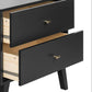 Pending - Review Milo Mid Century Modern 2-drawer Tall Nightstand with Open Shelf - Multiple Colours Available