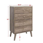 Pending - Review Milo Mid Century Modern 4-drawer Chest - Multiple Colours Available