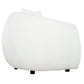 Pending - True Contemporary Archibald 2 Piece Curved Kidney Shaped Sectional Sofa and Chair Set in Wolly Ivory