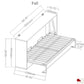 Pending - True Contemporary Heidi White Horizontal Murphy Wall Pull Down Bed - Available in 3 Sizes