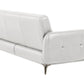 Pending - True Contemporary William 3 Piece Tufted Faux Leather Sofa and Loveseat Set - Available in 2 Colours