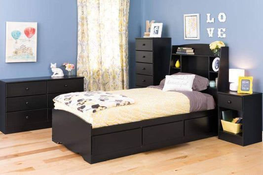 Prepac Astrid Bedroom Collection Black Astrid 6-Drawer Dresser - Multiple Options Available