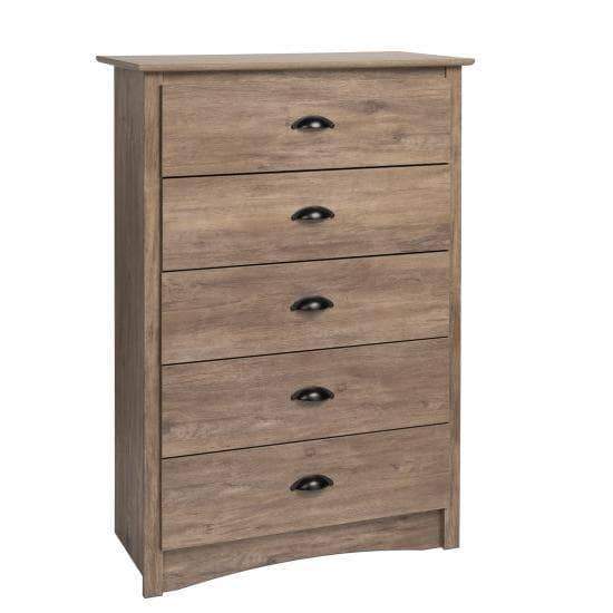 Prepac Bedroom Salt Spring 5 Drawer Chest