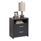 Prepac Calla Bedroom Collection Washed Black Calla Tall 2-Drawer Nightstand - Multiple Options Available