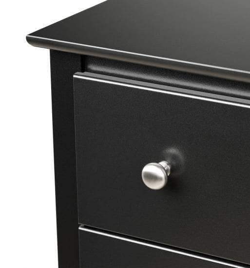 Prepac Sonoma Bedroom Black Sonoma 3-drawer Tall Nightstand - Multiple Options Available