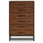 Rustic Classics Drawer Chest Blackcomb Reclaimed Wood and Metal 6 Drawer Chest in Coffee Bean