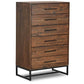 Rustic Classics Drawer Chest Blackcomb Reclaimed Wood and Metal 6 Drawer Chest in Coffee Bean