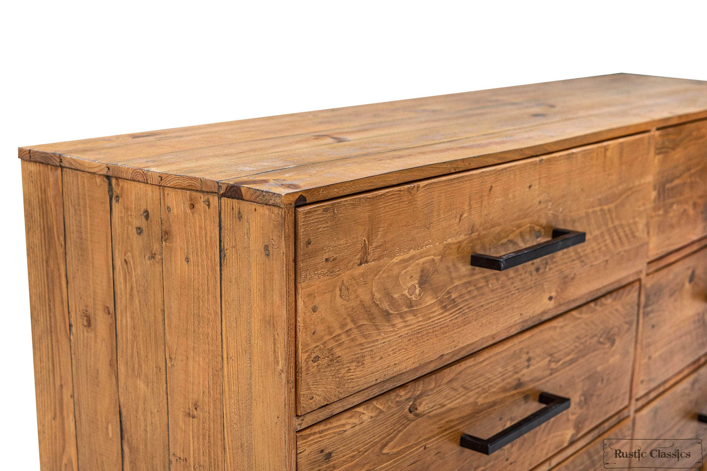 Rustic Classics Dresser Cypress Reclaimed Wood 6 Drawer Dresser in Spice