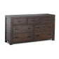 Rustic Classics Dresser Whistler Reclaimed Wood 7 Drawer Dresser in Brown