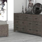 Rustic Classics Dresser Whistler Reclaimed Wood 7 Drawer Dresser in Grey