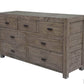 Rustic Classics Dresser Whistler Reclaimed Wood 7 Drawer Dresser in Grey