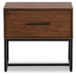 Rustic Classics Nightstand Blackcomb Reclaimed Wood and Metal 1 Drawer Nightstand in Coffee Bean