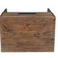 Rustic Classics Nightstand Blackcomb Reclaimed Wood and Metal 1 Drawer Nightstand in Coffee Bean