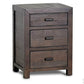 Rustic Classics Nightstand Whistler Reclaimed Wood 3 Drawer Nightstand in Brown