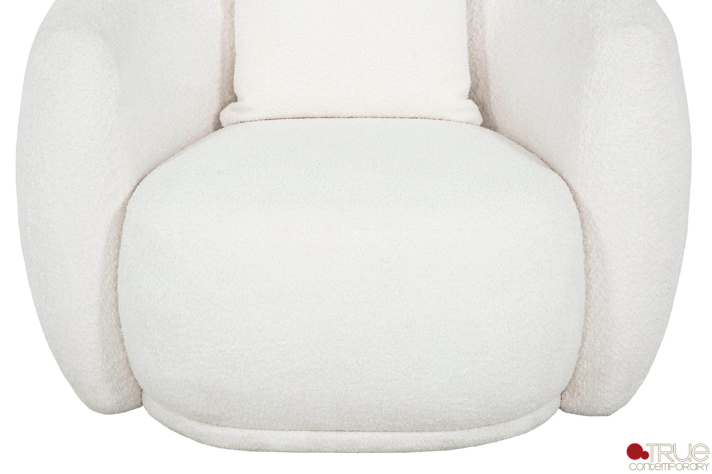 True Contemporary Chair Archibald Chair in Wolly Ivory