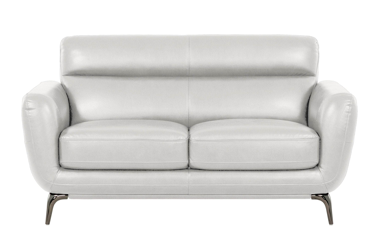 True Contemporary Loveseat Grey William Tufted Faux Leather Loveseat - Available in 2 Colours
