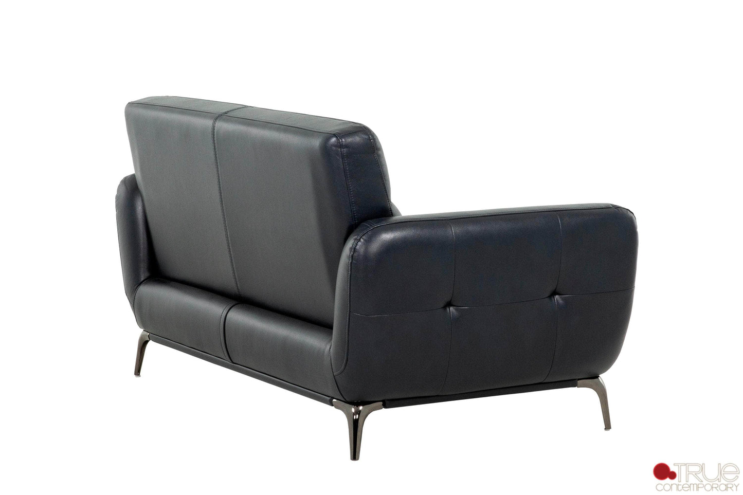 True Contemporary Loveseat William Tufted Faux Leather Loveseat - Available in 2 Colours