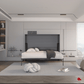 True Contemporary Murphy Wall Bed Heidi II Rustic Grey Horizontal Murphy Wall Pull Down Bed - Available in 3 Sizes